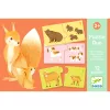 Djeco Párosító puzzle Kié a kölyök 24 db-os - Baby animals