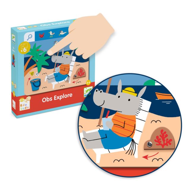 Djeco Fejlesztőjáték megfigyelés Keress és pörgess Kaland - Eduludo Obs Explore