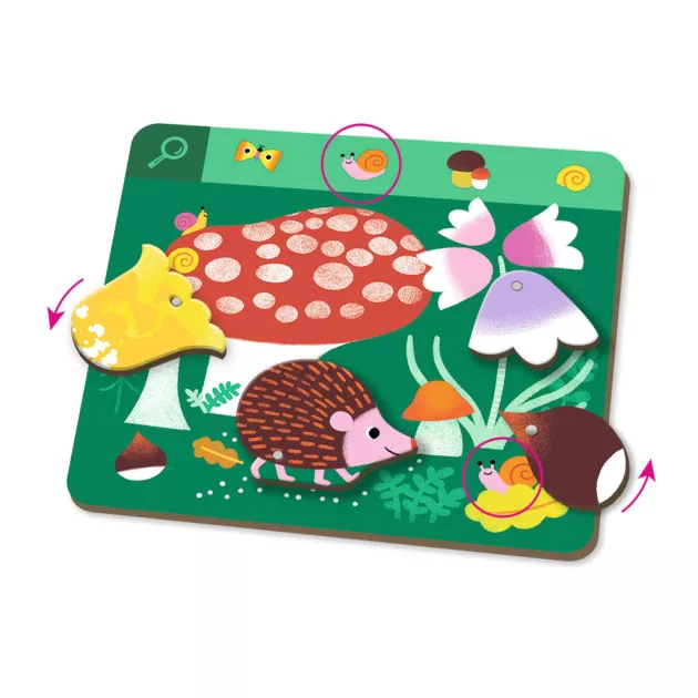 Djeco Fejlesztőjáték megfigyelés Keress és pörgess Állatok - Eduludo Obs Animo