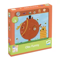   Djeco Fejlesztőjáték megfigyelés Keress és pörgess Tréfás - Eduludo Obs Funny