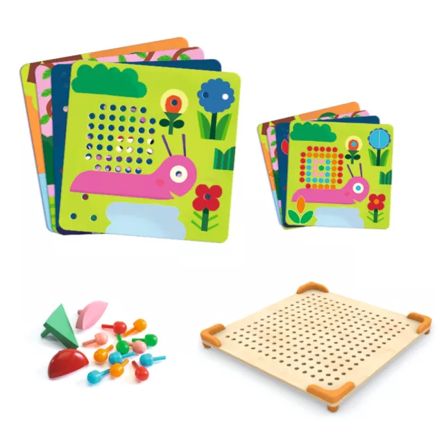 Djeco Pötyi mozaik Kisállatok - Mosaico Mini Animo