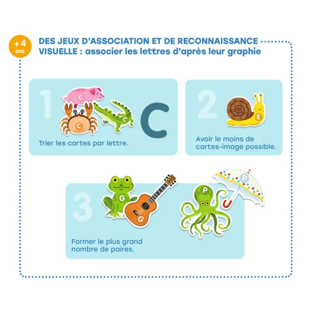 Djeco Fejlesztőjáték Csak Francia nyelvre - Grand coffret Lettres