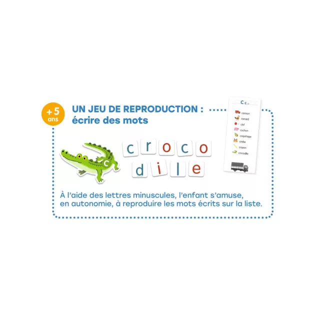 Djeco Fejlesztőjáték Csak Francia nyelvre - Grand coffret Lettres