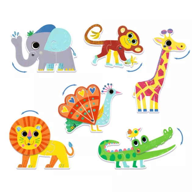Djeco Párosító puzzle Ormányos - Articulo Animals