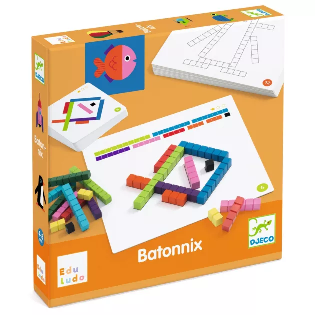Djeco Fejlesztőjáték Mérőrúd-hálózat - Eduludo Batonnix