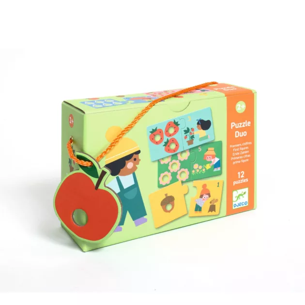 Djeco Párosító puzzle Számpárosító 24 db-os - First figures