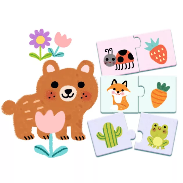 Djeco Párosító puzzle Színpárosító 24 db-os - Colours