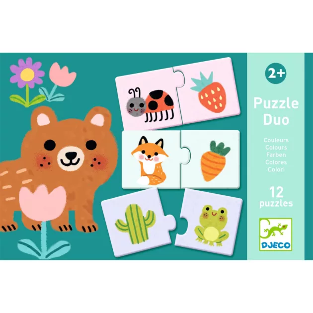 Djeco Párosító puzzle Színpárosító 24 db-os - Colours