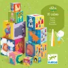 Djeco Toronyépítő kocka Mulatságos építő - 10 funny blocks
