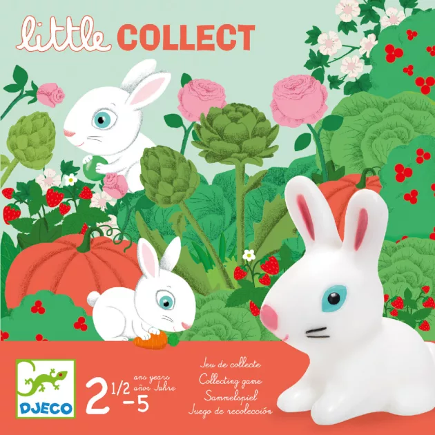 Djeco Társasjáték Nyuszi ül a fűben - Little collect