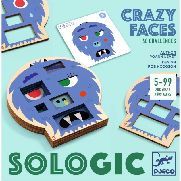 Djeco Logikai játék Szörnyűlködés - Crazy faces