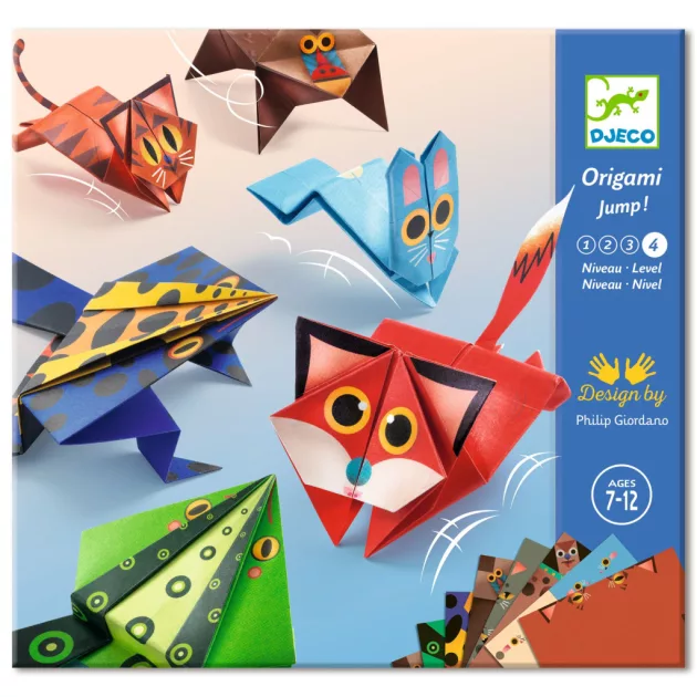 Djeco Origami Ugró állatok - Jumping animals