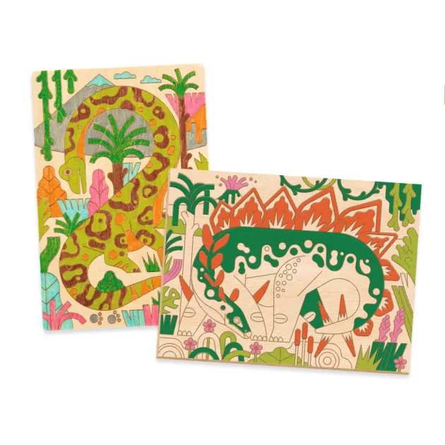 Djeco Design by Művészeti műhely Színező Dinóvilág - Dino world