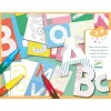 Djeco Matricázó képkészítés -  ABC nagybetűk, kreatív színező