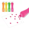 Djeco Marok filc készlet 4 fluoreszkáló színben Pontozó színezés - Large dot markers