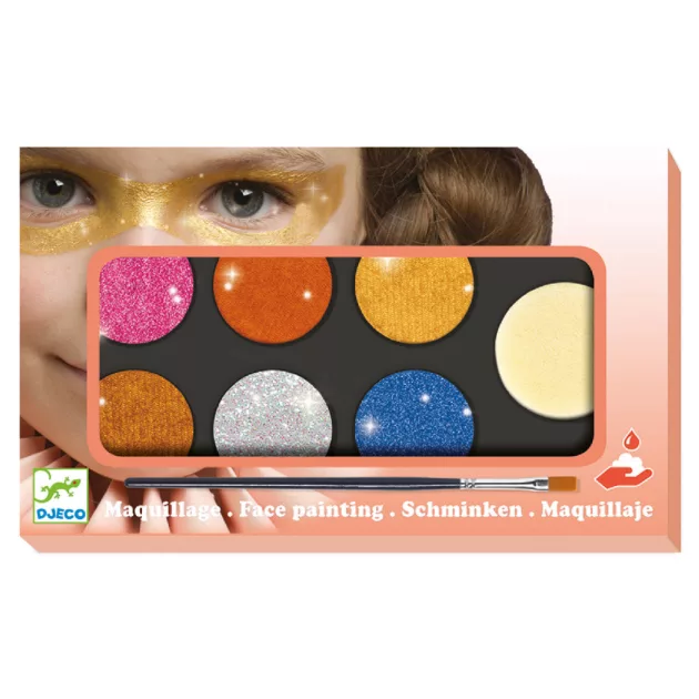 Djeco Design by Arcfesték 6 színű metál fényű - Palette 6 colours Metallic