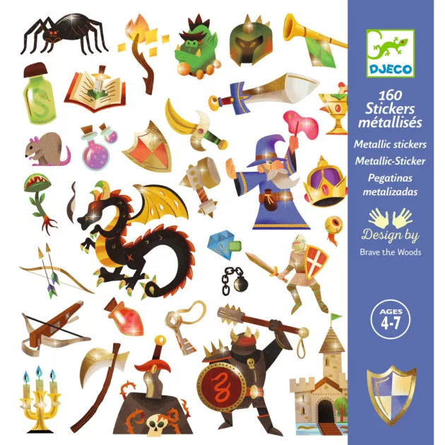Djeco Design by Matricák Középkori fantáziavilág - Medieval fantasy