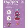 Djeco: Design by E-kreatív műhely - Nyuszilány kitűző 
