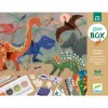 Djeco Kreatív műhely, 6 technika 1 dobozban - Dinoszauruszok világa 