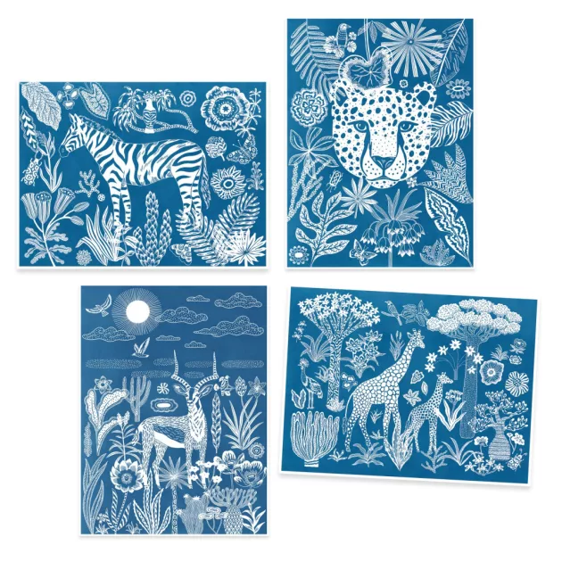 Djeco Design by Művészeti műhely Éjjel a szavannán - Night-time in the Savannah