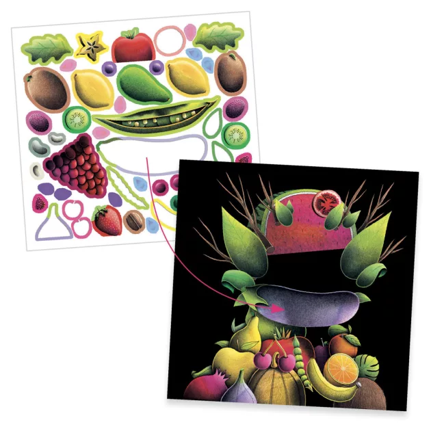 Djeco Művészeti műhely, Tavaszi zöldségek, Inspired by Giuseppe Arcimboldo