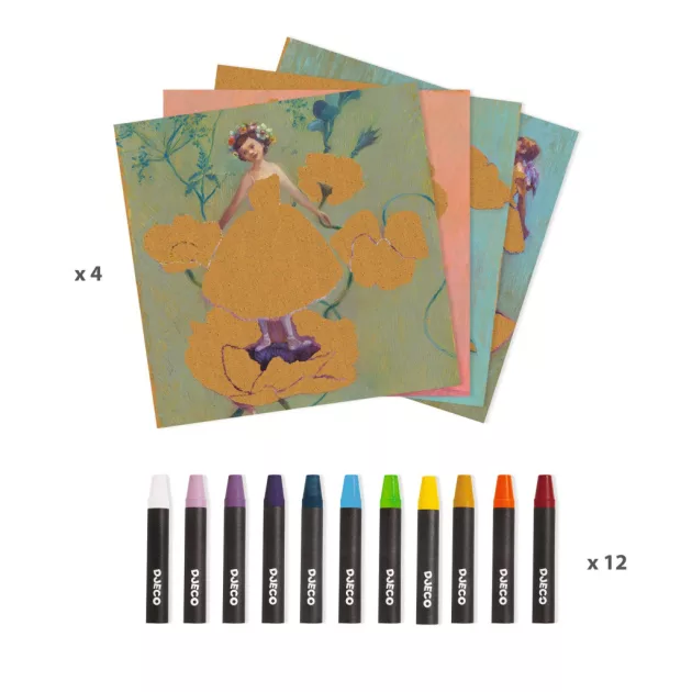 Djeco Művészeti műhely, Balerinák, Inspired by Edgar Degas
