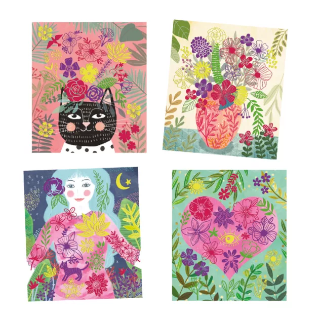 Djeco: Design by Collages, Virágoskert