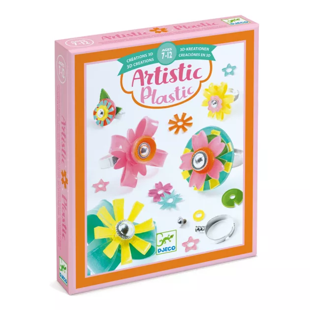 Djeco Magic plastic ékszerkészítés - Gyűrűk