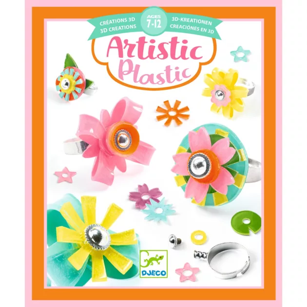 Djeco Magic plastic ékszerkészítés - Gyűrűk