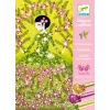 Djeco Csillámkép készítő - Csillogó ruhák - Glitter dresses