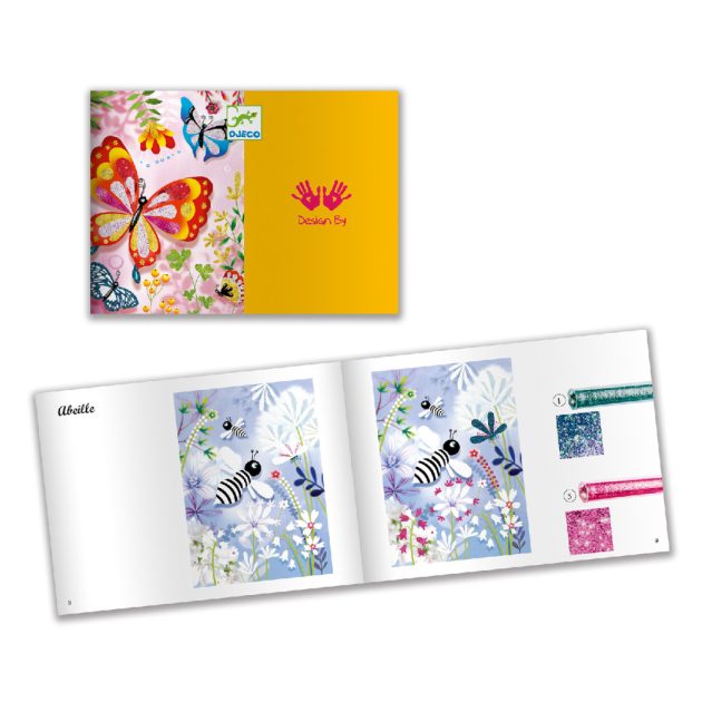 Djeco Csillámkép készítő - Pillangók 