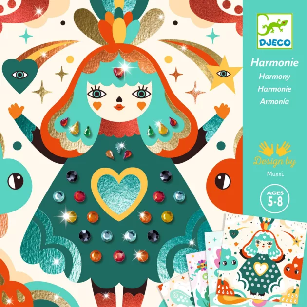 Djeco Design by Fémfóliás színezés Harmónia - Harmony