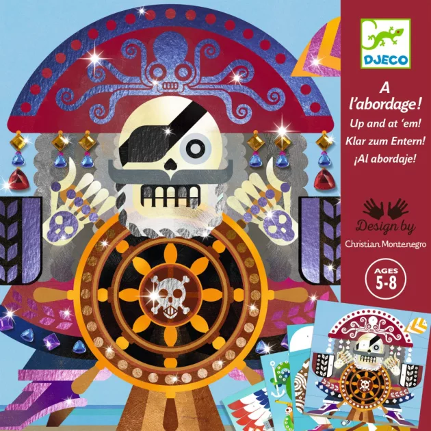 Djeco Design by Fémfóliás színezés Kalóztámadás - Up and at 'em!