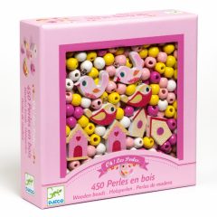 Djeco Fagyöngyök Madarak - Wooden beads bird