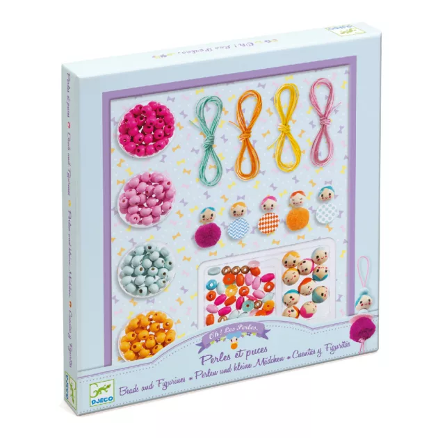 Djeco Gyöngyfűzés Fagyöngyök és figurák - Beads and figurines