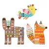 Djeco Design by Kollázs műhely Mackó róka madárka - 3 giant animals