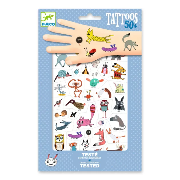Djeco Tetováló matricák Cukik és viccesek - Little critters
