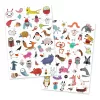 Djeco Tetováló matricák Cukik és viccesek - Little critters