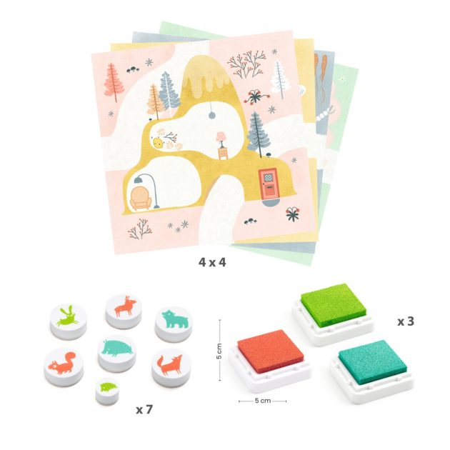 Djeco Nyomdakészlet, Erről-arról