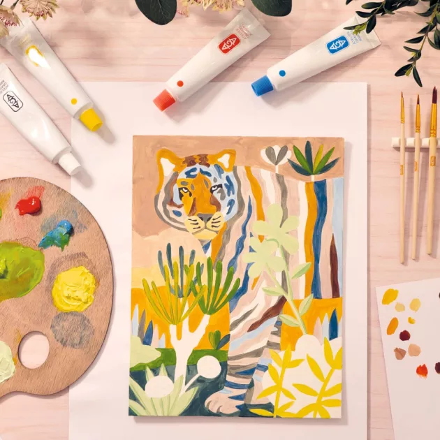 AGA Műterem 22 Színkeverés Tigris - Atelier 22 Colour Mixing