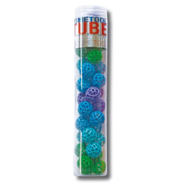 ZomeTool Tudományos modellező készlet Gömb csomópont 34 db - kék-zöld Nodes Tube 34 Green/Blue