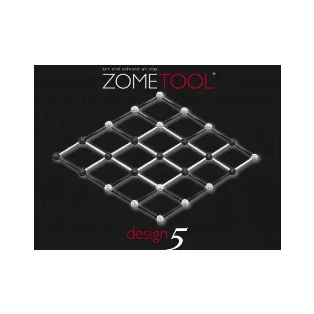 ZomeTool Tudományos modellező készlet - ZomeTool fekete-fehérben Design 5