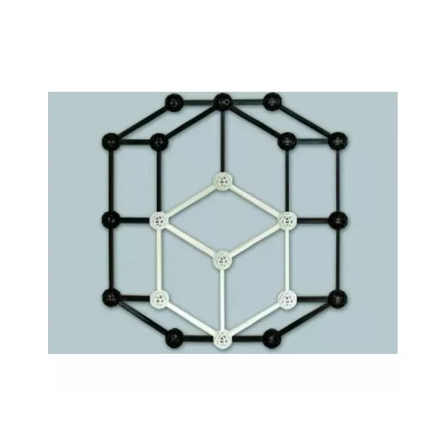 ZomeTool Tudományos modellező készlet - ZomeTool fekete-fehérben Design 5