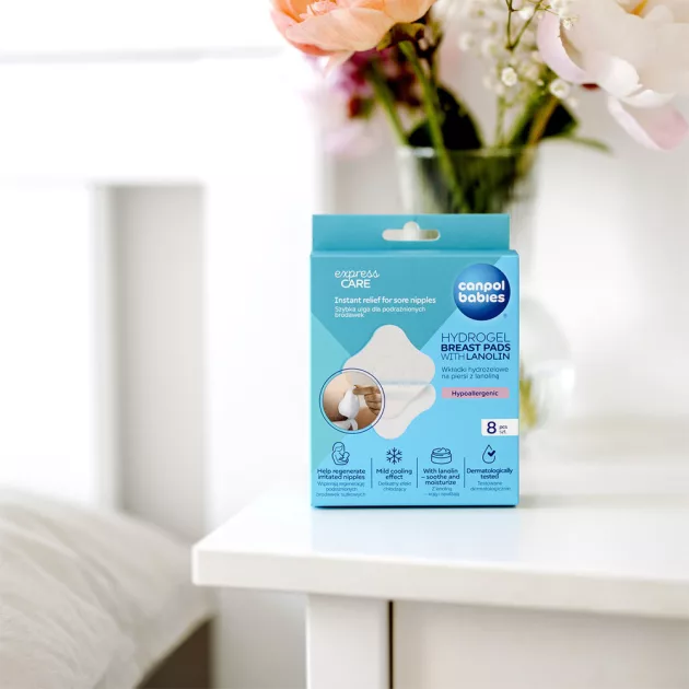 Canpol babies Hidrogél mellnyugtató párnák lanolinnal, 8db