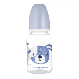   Canpol babies Keskeny nyakú cumisüveg CUTE ANIMALS 120ml - Blue