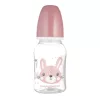 Canpol babies Keskeny nyakú cumisüveg CUTE ANIMALS 120ml - Pink