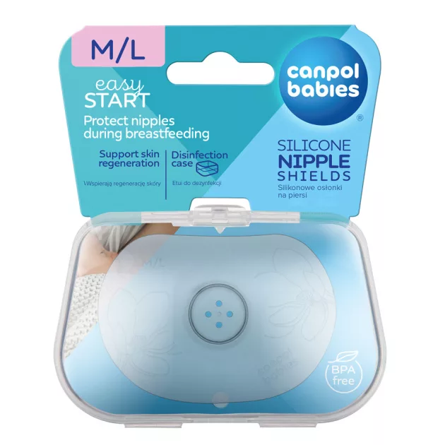 Canpol babies EasyStart szilikon bimbóvédő, 2db, M/L méret