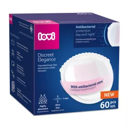   Lovi Discreet Elegance Antibakteriális melltartóbetét 60db - fehér