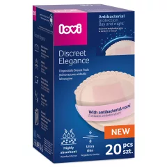   Lovi Discreet Elegance Antibakteriális melltartóbetét 20db - bézs