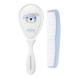 Canpol babies Baba kefe és fésű CUTE ANIMALS kék